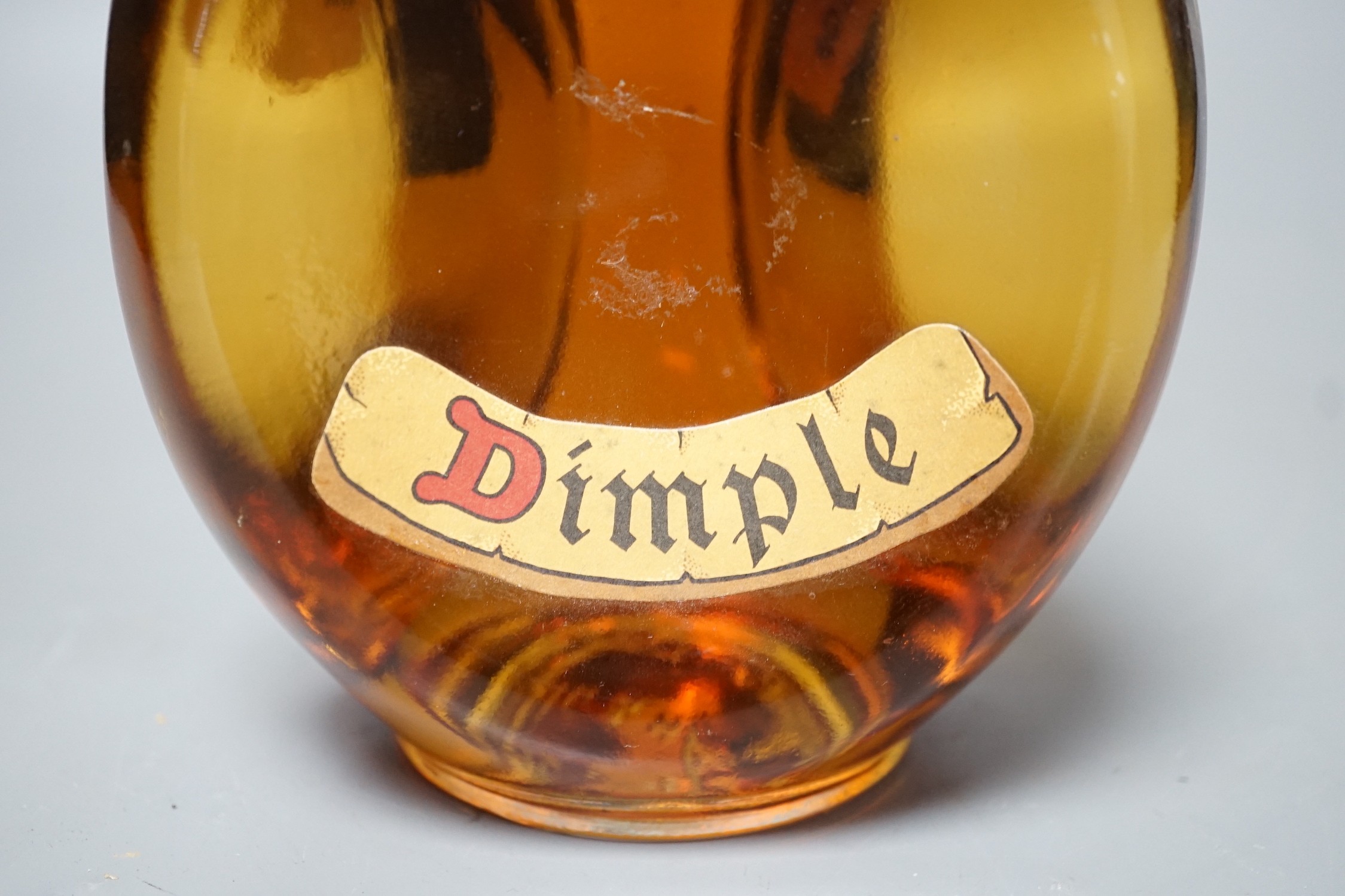 A bottle of Haig Dimple whisky